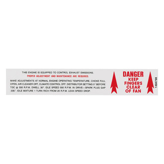 QRP® - Emissions Decal 1494798