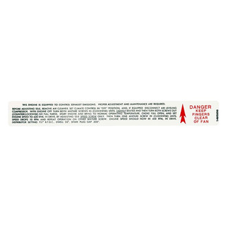 QRP® - Emissions Decal Fan Caution