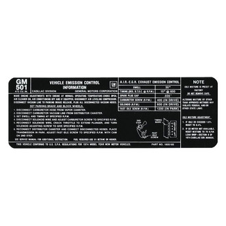 QRP® - Emissions Decal 472, 1605185