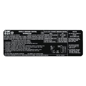 QRP® - Emissions Decal 500, 1605186