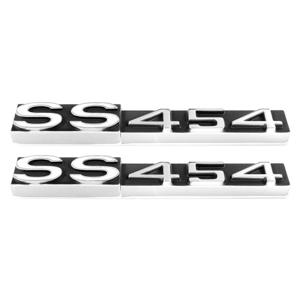 QRP® - "SS 454" White Rocker Panel Emblems