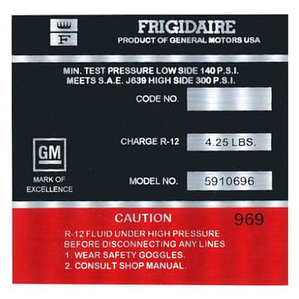 QRP® - AC Compressor Decal