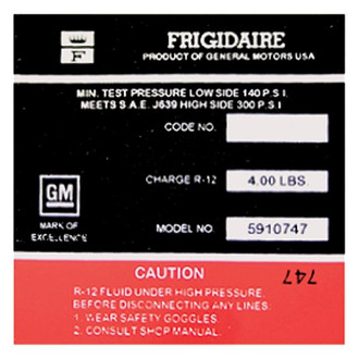 QRP® - Red AC Compressor Decal