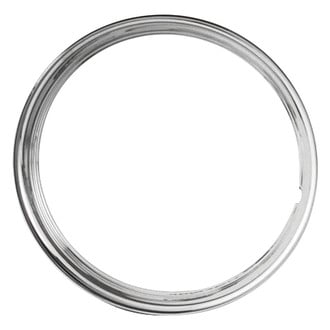QRP® - 15" Stainless Steel Wheel Trim Rings with Stepped Lip