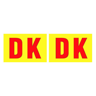 QRP® - "DK" Disc Brake Backing Plate Decals