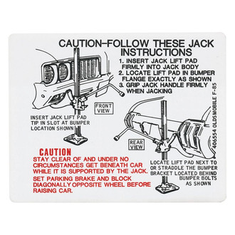 QRP® - Trunk Jack Instruction Decal