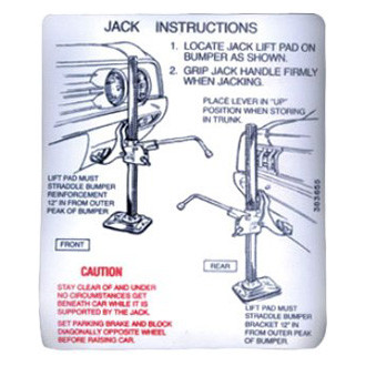 QRP® - Trunk Jack Instruction Decal