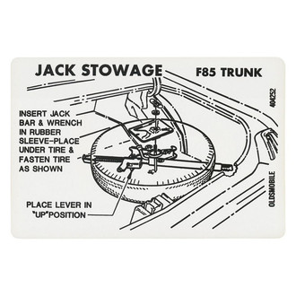 QRP® - Tire Stowage Decal