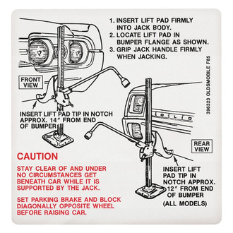 QRP® - Trunk Jack Instruction Decal