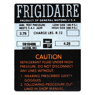 QRP® - Orange AC Compressor Decal