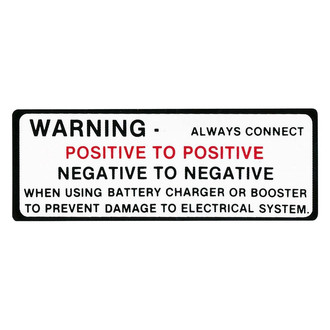 QRP® - Battery Warning Decal