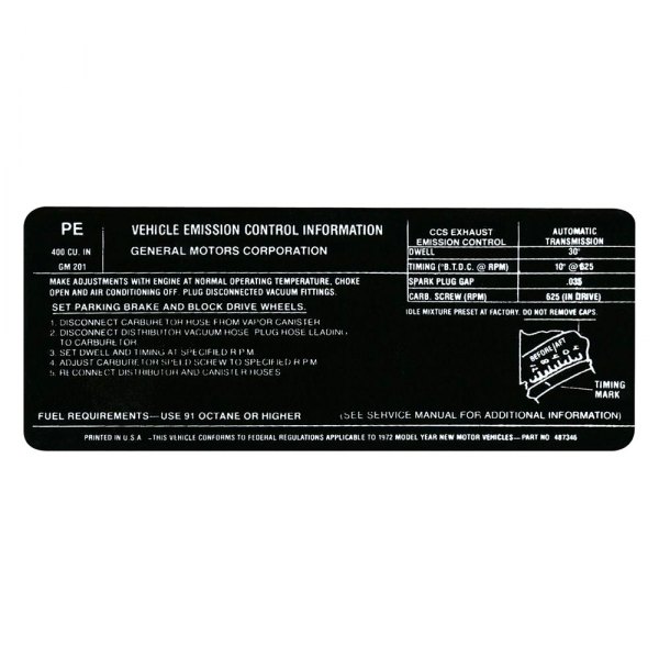 QRP® - Emissions Decal