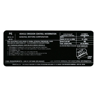 QRP® - Emissions Decal 400-2V, PE, 487346