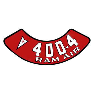 QRP® - "400-4 Ram Air" Air Cleaner Decal