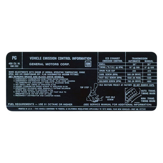 QRP® - Emissions Decal 400-4V, PG, 487348