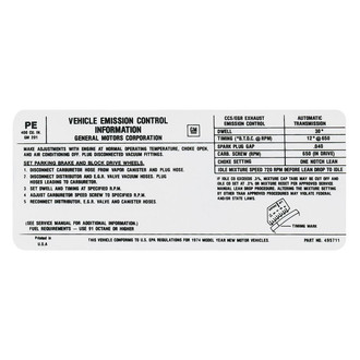 QRP® - Emissions Decal 400, AT, PE, 495711