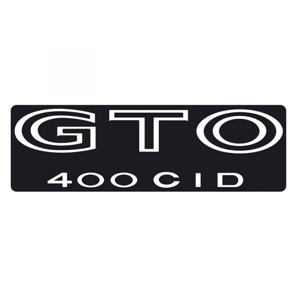 QRP® - "GTO 400 CID" White Body Decal Kit
