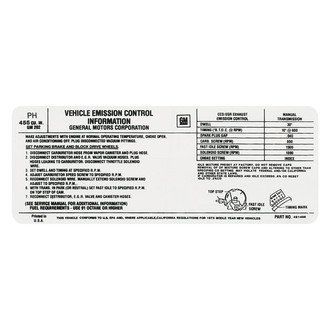 QRP® - Emissions Decal 350, MT, PC, 495717