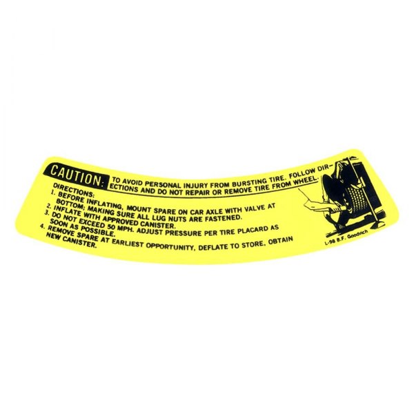 QRP® - Space Saver Spare Warning Decal