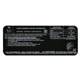 QRP® - Emissions Decal 350, AT, PA, 483019
