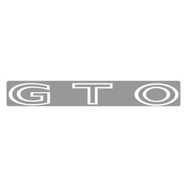 QRP® - GTO White Trunk Lid Decal