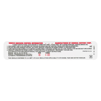 QRP® - Emissions Decal 454 450HP