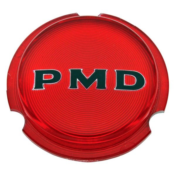 QRP® - Red Rally II Wheel Center Cap Emblem With Black "PMD" Logo