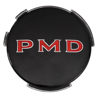 QRP® - Black Wheel Center Cap Emblem With Red "PMD" Logo