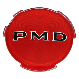 QRP® - Red Wheel Center Cap Emblem With Black "PMD" Logo