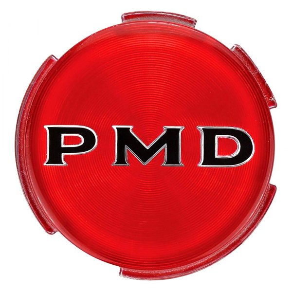 QRP® - Red Wheel Center Cap Emblem With Black "PMD" Logo