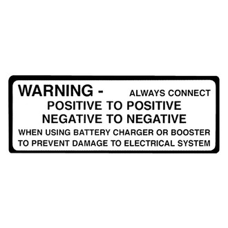 QRP® - Tempest, Transmission Notice Engine Compartment Decal