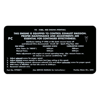 QRP® - Emissions Decal Ram Air IV