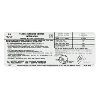 QRP® - Emissions Decal 400, MT, PJ, 490153