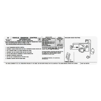 QRP® - Emissions Decal 455, MT, US, TF, 500736