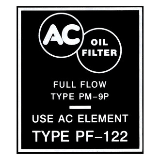 QRP® - Oil Filter Decal