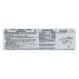 QRP® - Emissions Decal 301, FF, 528105