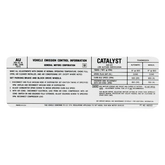 QRP® - Emissions Decal 305 2V, US, AU, 460122