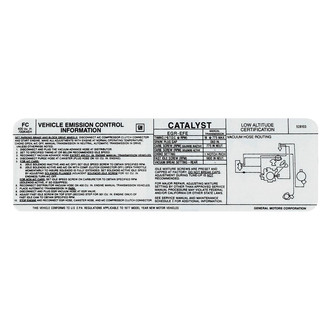 QRP® - Emissions Decal 400, MT, FC, 528103