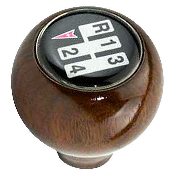 QRP® GP30124 Manual 4Speed Pattern Black Leather Shift Knob