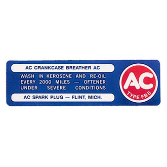 QRP® - Oil Filler Cap Decal