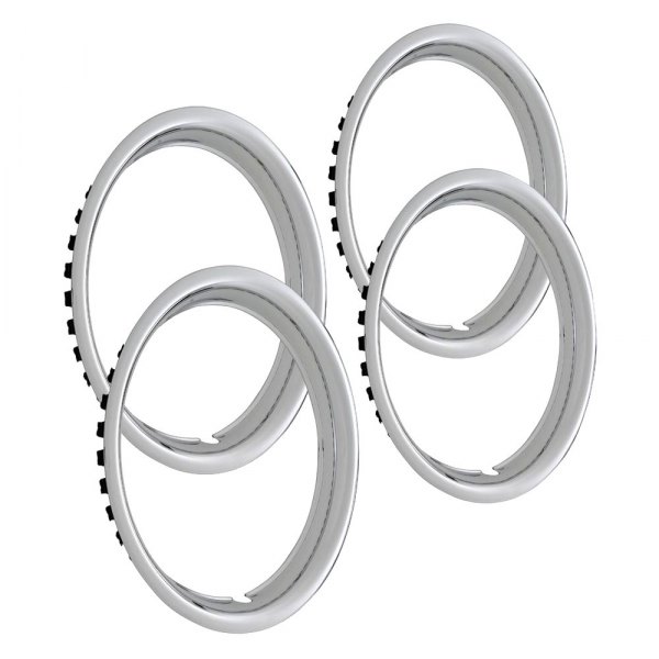 QRP® - 14" Stainless Steel Wheel Trim Rings With Round Lip