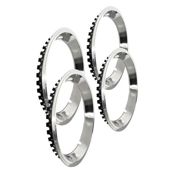 QRP® - 14" Stainless Steel Wheel Trim Rings With Stepped Lip