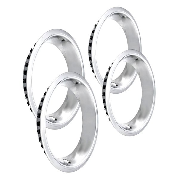 QRP® - 14" Stainless Steel Wheel Trim Rings With Stepped Lip