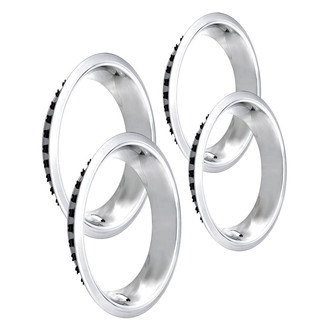 QRP® - 14" Stainless Steel Wheel Trim Rings with Stepped Lip