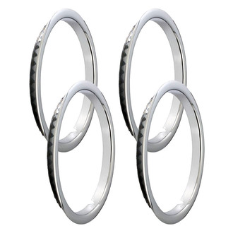 QRP® - 15" Stainless Steel Wheel Trim Rings with OEM Lip