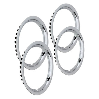 QRP® - 15" Stainless Steel Wheel Trim Rings with Round Lip