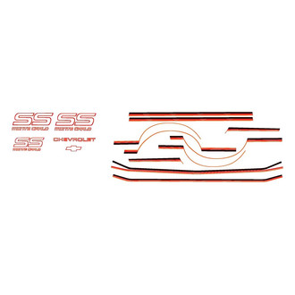 QRP® - "Monte Carlo SS" Dark Gray/Medium Gray/Light Gray Body Stripe Kit