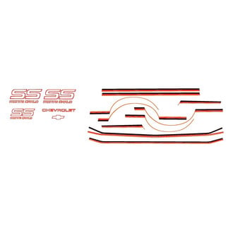 QRP® - "Monte Carlo SS" Light Red/Medium Red/Dark Red Body Stripe Kit