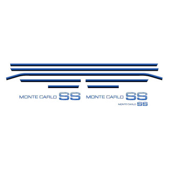 QRP® - "Monte Carlo SS" Dark Blue Body Stripe Kit