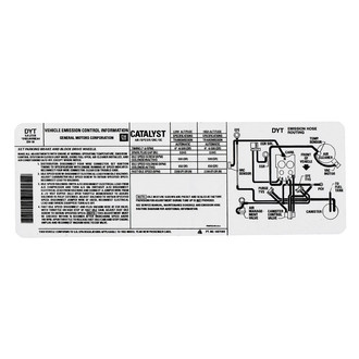 QRP® - Emissions Decal 305, 4bbl, Auto